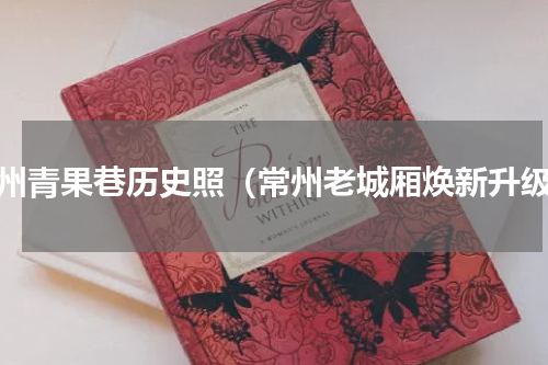 常州青果巷历史照（常州老城厢焕新升级）