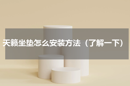 天籁坐垫怎么安装方法（了解一下）