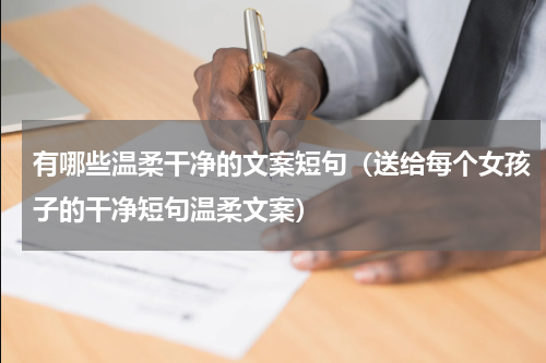 有哪些温柔干净的文案短句（送给每个女孩子的干净短句温柔文案）