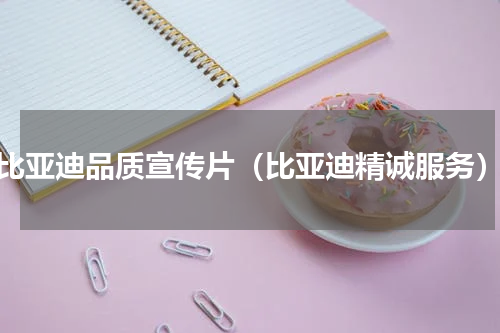 比亚迪品质宣传片（比亚迪精诚服务）