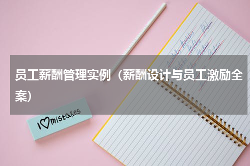 员工薪酬管理实例（薪酬设计与员工激励全案）