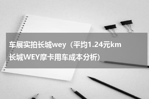 车展实拍长城wey（平均1.24元km长城WEY摩卡用车成本分析）