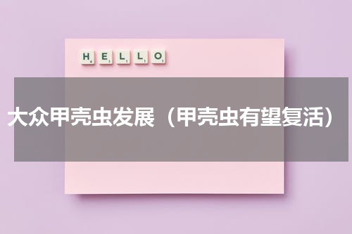 大众甲壳虫发展（甲壳虫有望复活）