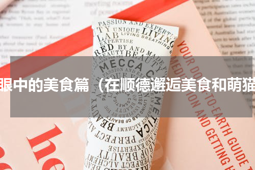 猫眼中的美食篇（在顺德邂逅美食和萌猫）