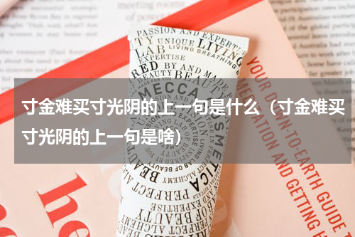 寸金难买寸光阴的上一句是什么（寸金难买寸光阴的上一句是啥）