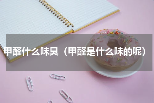 甲醛什么味臭（甲醛是什么味的呢）