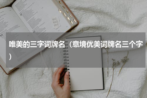 唯美的三字词牌名（意境优美词牌名三个字）