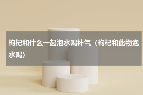 枸杞和什么一起泡水喝补气（枸杞和此物泡水喝）