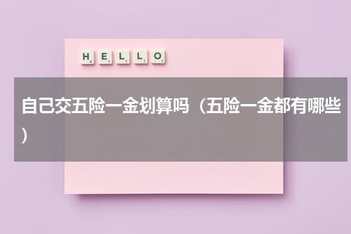自己交五险一金划算吗（五险一金都有哪些）