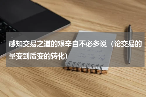 感知交易之道的艰辛自不必多说（论交易的量变到质变的转化）