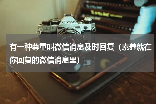 有一种尊重叫微信消息及时回复（素养就在你回复的微信消息里）