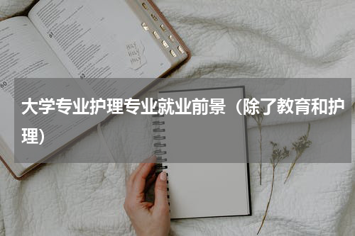 大学专业护理专业就业前景（除了教育和护理）