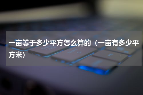 一亩等于多少平方怎么算的（一亩有多少平方米）