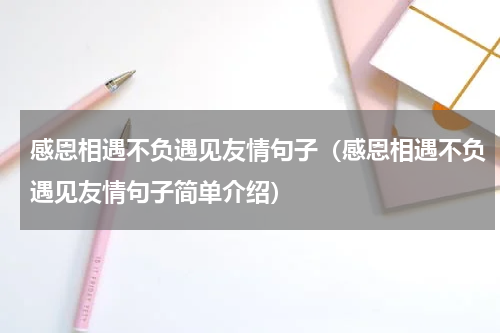 感恩相遇不负遇见友情句子（感恩相遇不负遇见友情句子简单介绍）