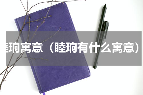 睦珦寓意（睦珦有什么寓意）