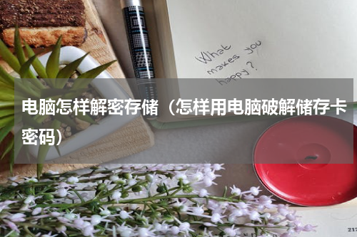 电脑怎样解密存储（怎样用电脑破解储存卡密码）