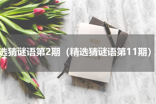 精选猜谜语第2期（精选猜谜语第11期）