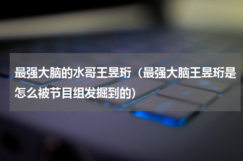 最强大脑的水哥王昱珩（最强大脑王昱珩是怎么被节目组发掘到的）