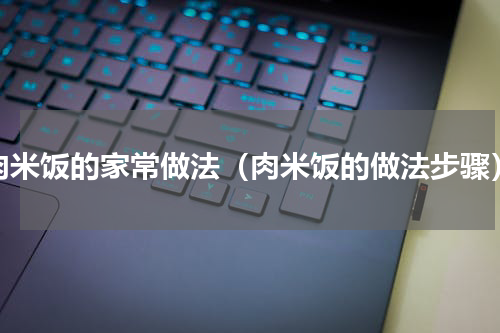 肉米饭的家常做法（肉米饭的做法步骤）