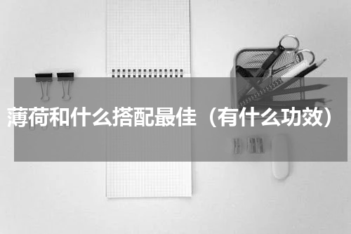 薄荷和什么搭配最佳（有什么功效）