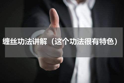 缠丝功法讲解（这个功法很有特色）