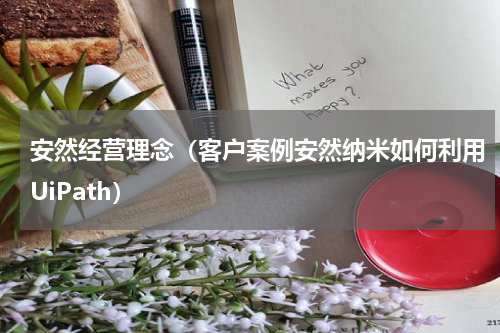 安然经营理念（客户案例安然纳米如何利用UiPath）