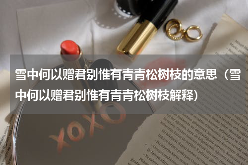 雪中何以赠君别惟有青青松树枝的意思（雪中何以赠君别惟有青青松树枝解释）