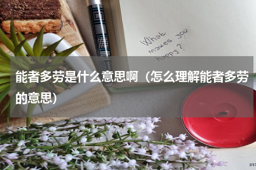 能者多劳是什么意思啊（怎么理解能者多劳的意思）