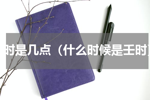 壬时是几点（什么时候是壬时）