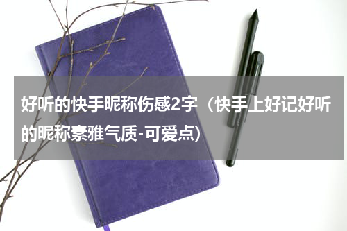 好听的快手昵称伤感2字（快手上好记好听的昵称素雅气质-可爱点）
