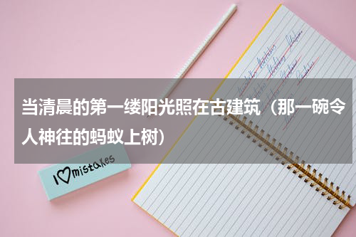当清晨的第一缕阳光照在古建筑（那一碗令人神往的蚂蚁上树）