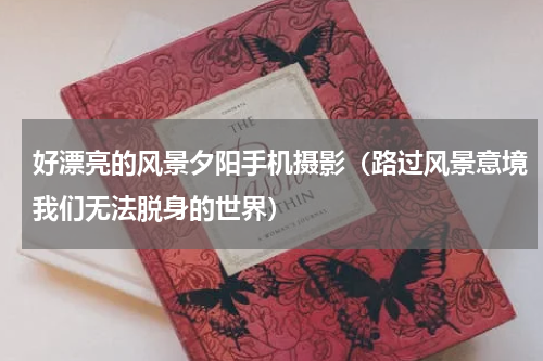 好漂亮的风景夕阳手机摄影（路过风景意境我们无法脱身的世界）