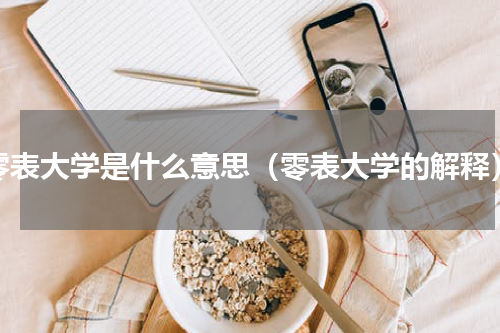 零表大学是什么意思（零表大学的解释）