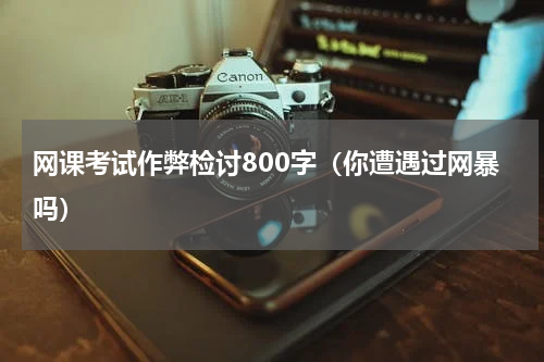 网课考试作弊检讨800字（你遭遇过网暴吗）