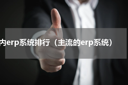 国内erp系统排行（主流的erp系统）
