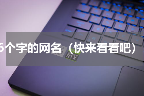 6个字的网名（快来看看吧）