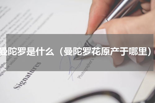 曼陀罗是什么（曼陀罗花原产于哪里）