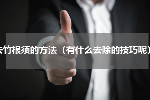 去竹根须的方法（有什么去除的技巧呢）