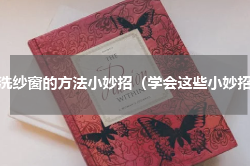 清洗纱窗的方法小妙招（学会这些小妙招）
