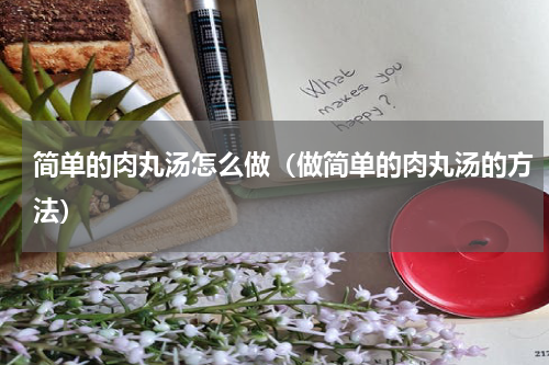 简单的肉丸汤怎么做（做简单的肉丸汤的方法）