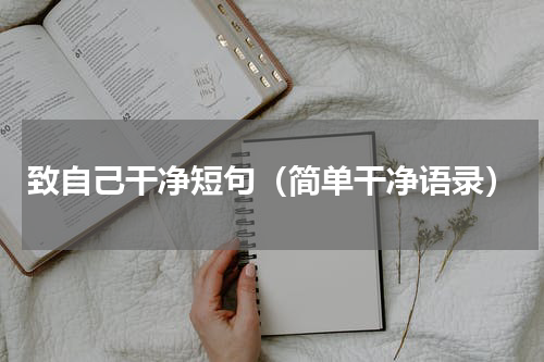 致自己干净短句（简单干净语录）