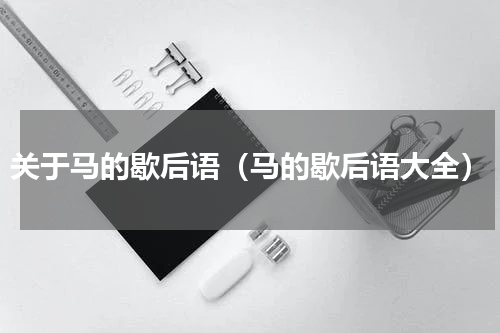 关于马的歇后语（马的歇后语大全）