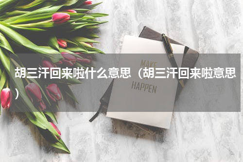 胡三汗回来啦什么意思（胡三汗回来啦意思）