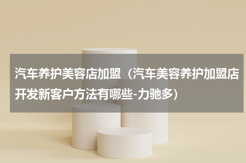 汽车养护美容店加盟（汽车美容养护加盟店开发新客户方法有哪些-力驰多）