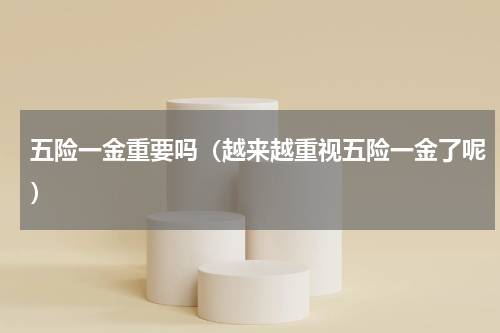 五险一金重要吗（越来越重视五险一金了呢）