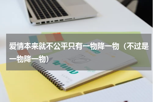爱情本来就不公平只有一物降一物（不过是一物降一物）