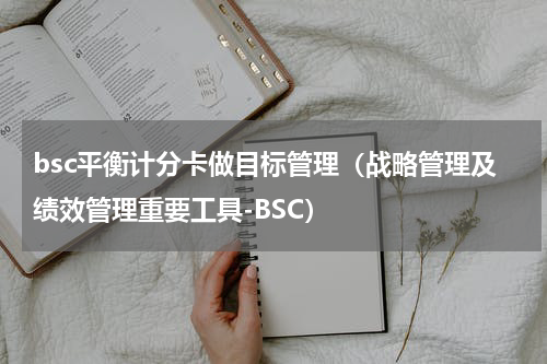 bsc平衡计分卡做目标管理（战略管理及绩效管理重要工具-BSC）