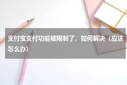 支付宝支付功能被限制了，如何解决（应该怎么办）