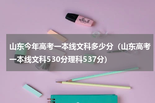 山东今年高考一本线文科多少分（山东高考一本线文科530分理科537分）