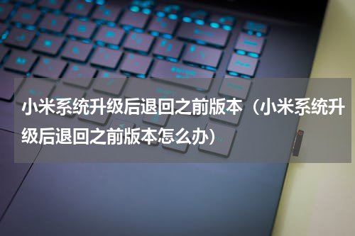 小米系统升级后退回之前版本（小米系统升级后退回之前版本怎么办）